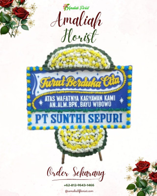 Papan Bunga Duka di Tanah Putih